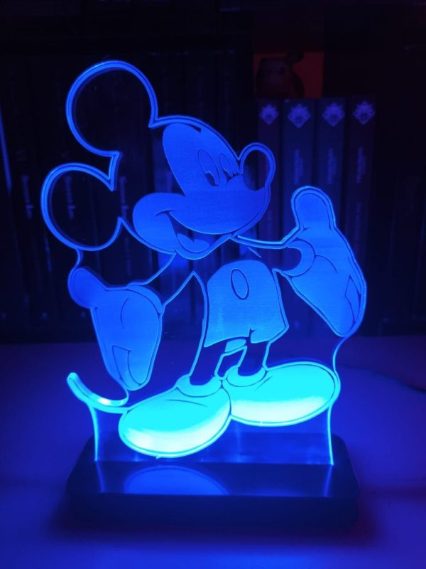 Luminária Mickey Azul