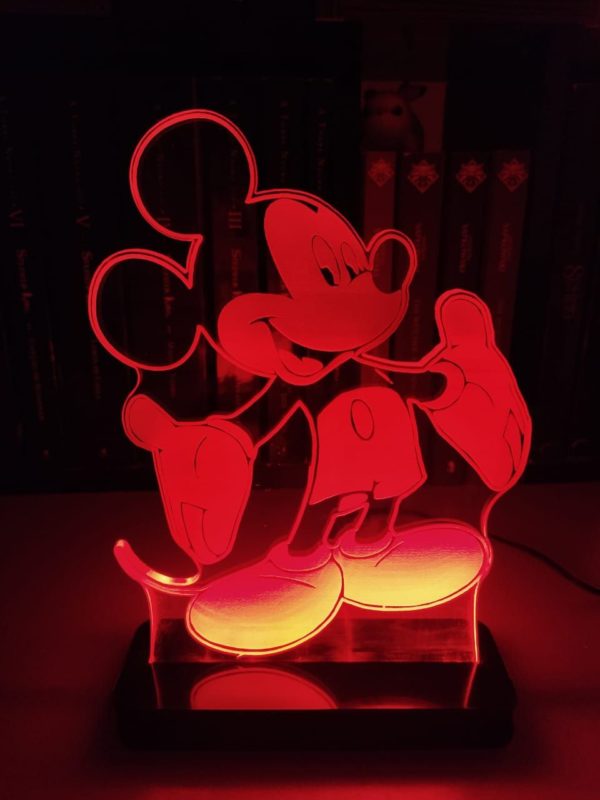 Luminária Mickey Vermelha