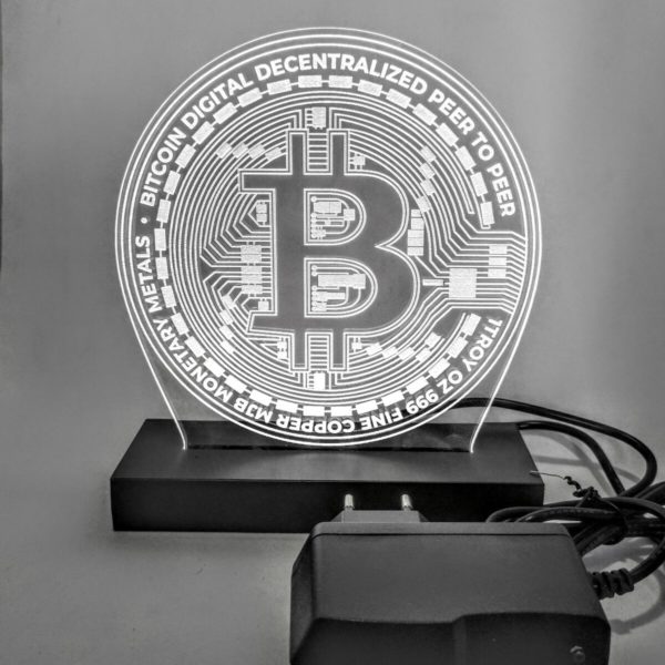 Luminária Bitcoin