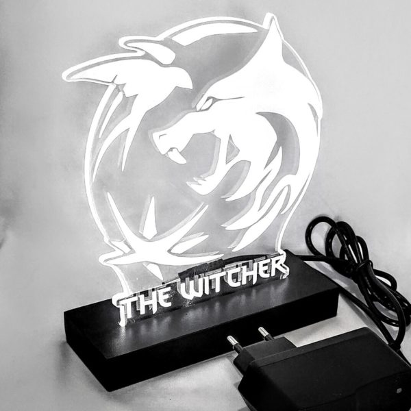 Luminária Série The Witcher Medalhão